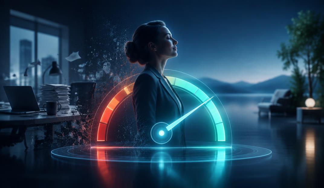 Arte holográfica do Rastreio de Burnout